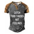 Funny Catch Food Trucks Food Truck Great Gift Men's Henley Shirt Raglan Sleeve 3D Print T-shirt Grey Brown