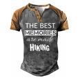 Funny Comping HikingQuote Adhd Hiking Cool Stoth Hiking Men's Henley Shirt Raglan Sleeve 3D Print T-shirt Grey Brown
