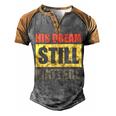 His Dream Still Matters Martin Luther King Day Human Rights Men's Henley Shirt Raglan Sleeve 3D Print T-shirt Grey Brown