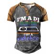 Im A Dj Not A Jukebox Funny Disc Jockey Deejay Men's Henley Shirt Raglan Sleeve 3D Print T-shirt Grey Brown