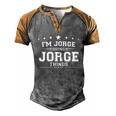 Im Jorge Doing Jorge Things Men's Henley Shirt Raglan Sleeve 3D Print T-shirt Grey Brown