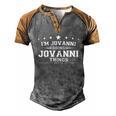 Im Jovanni Doing Jovanni Things Men's Henley Shirt Raglan Sleeve 3D Print T-shirt Grey Brown