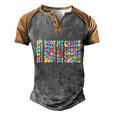 Mind Your Own Uterus V11 Men's Henley Shirt Raglan Sleeve 3D Print T-shirt Grey Brown