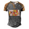 Mind Your Own Uterus V9 Men's Henley Shirt Raglan Sleeve 3D Print T-shirt Grey Brown