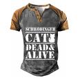 Physicists Scientists Schrödingers Katze Cool Gift Men's Henley Shirt Raglan Sleeve 3D Print T-shirt Grey Brown