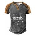 Physics Why Stuff Does Other Stuff Funny Physicists Gift V2 Men's Henley Shirt Raglan Sleeve 3D Print T-shirt Grey Brown