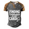 Private Detective Crime Investigator Finding Evidence Gift Men's Henley Shirt Raglan Sleeve 3D Print T-shirt Grey Brown