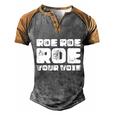 Roe Roe Roe Your Vote Pro Choice Rights 1973 Men's Henley Shirt Raglan Sleeve 3D Print T-shirt Grey Brown