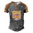 Thick Thights And Spooky Vibes Happy Funny Halloween Men's Henley Shirt Raglan Sleeve 3D Print T-shirt Grey Brown