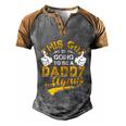 This Guy Is Going To Be Daddy Again Gift Men's Henley Shirt Raglan Sleeve 3D Print T-shirt Grey Brown