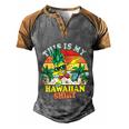 This Is My Hawaiian Funny Gift Men's Henley Shirt Raglan Sleeve 3D Print T-shirt Grey Brown