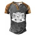 Vinyl Turntable Alien Techno Ufo Raver Funny Gift Men's Henley Shirt Raglan Sleeve 3D Print T-shirt Grey Brown