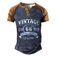 Born In 1956 Vintage Classic Dude 66Th Years Old Birthday Graphic Design Printed Casual Daily Basic Men's Henley Shirt Raglan Sleeve 3D Print T-shirt Blue Brown
