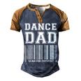 Dance Dad Distressed Scan For Payment Parents Adult Gift V2 Men's Henley Shirt Raglan Sleeve 3D Print T-shirt Blue Brown