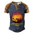 Desantis Escape To Florida Gift V4 Men's Henley Shirt Raglan Sleeve 3D Print T-shirt Blue Brown