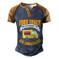 Food Truck Cool Gift Funny Connoisseur Quote Food Truck Lover Gift Men's Henley Shirt Raglan Sleeve 3D Print T-shirt Blue Brown