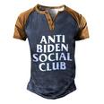 Funny Anti Biden Anti Biden Social Club Men's Henley Shirt Raglan Sleeve 3D Print T-shirt Blue Brown