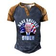 Funny Anti Biden Fjb Biden Funny Biden F Joe Biden Poopypants Men's Henley Shirt Raglan Sleeve 3D Print T-shirt Blue Brown