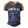 Im A Dj Not A Jukebox Funny Disc Jockey Deejay Men's Henley Shirt Raglan Sleeve 3D Print T-shirt Blue Brown