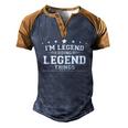 Im Legend Doing Legend Things Men's Henley Shirt Raglan Sleeve 3D Print T-shirt Blue Brown