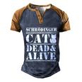 Physicists Scientists Schrödingers Katze Cool Gift Men's Henley Shirt Raglan Sleeve 3D Print T-shirt Blue Brown