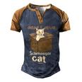 Physicists Scientists Schrödingers Katze Gift Men's Henley Shirt Raglan Sleeve 3D Print T-shirt Blue Brown