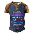 Pink Or Blue Brother Loves You Keeper Of The Gender Meaningful Gift Men's Henley Shirt Raglan Sleeve 3D Print T-shirt Blue Brown