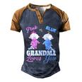 Pink Or Blue Grandma Loves Yougiftgender Reveal Gift Men's Henley Shirt Raglan Sleeve 3D Print T-shirt Blue Brown
