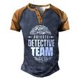 Private Detective Team Spy Investigator Observation Cute Gift Men's Henley Shirt Raglan Sleeve 3D Print T-shirt Blue Brown