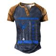 Proud Air Force Dad T My Daughter Has Your Back Usaf Men's Henley Shirt Raglan Sleeve 3D Print T-shirt Blue Brown