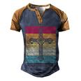 Retro Christian Gift Vintage Catholic Cross Christianity Great Gift Men's Henley Shirt Raglan Sleeve 3D Print T-shirt Blue Brown