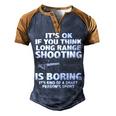 Smart Persons Sport Men's Henley Shirt Raglan Sleeve 3D Print T-shirt Blue Brown