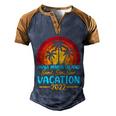 Vintage Sunset Summer Vacation 2022 Anna Maria Island Beach Cool Gift Men's Henley Shirt Raglan Sleeve 3D Print T-shirt Blue Brown