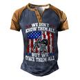 We Dont Know Them All But We Owe Them All 4Th Of July Men's Henley Shirt Raglan Sleeve 3D Print T-shirt Blue Brown