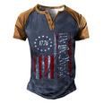We The People American History 1776 Independence Day Vintage Men's Henley Shirt Raglan Sleeve 3D Print T-shirt Blue Brown