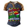 Black History Month One Month Cant Hold Our History Men's Henley Shirt Raglan Sleeve 3D Print T-shirt Brown Orange