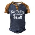 Dietary Squad Dietary Aide Rock  Men's Henley Shirt Raglan Sleeve 3D Print T-shirt Brown Orange