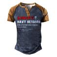 Grumpy Navy Veteran Men's Henley Shirt Raglan Sleeve 3D Print T-shirt Brown Orange