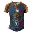Mexico Eagle Hispanic Heritage Mexican Pride Mexico  Men's Henley Shirt Raglan Sleeve 3D Print T-shirt Brown Orange