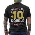 10Th Birthday Party This Girl Is Now 10 Double Digits Cute Gift Men's Crewneck Short Sleeve Back Print T-shirt