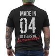 18Th Birthday Boys Girls Awesome Since 2004 18 Year Old Men's T-shirt Back Print