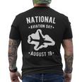 Cool Public Holidays Shirt - Flight Airplane Print Tee Gift Men's Crewneck Short Sleeve Back Print T-shirt