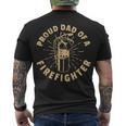 Firefighter Proud Dad Of A Firefighter V2 Men's Crewneck Short Sleeve Back Print T-shirt