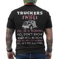 Trucker Trucker Wife Shirt Not Imaginary Truckers Wife T Shirts Men's Crewneck Short Sleeve Back Print T-shirt