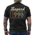 24 Years Old 24Th Birthday Decoration Legend Since 1998 Men's T-shirt Back Print