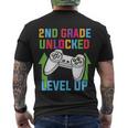2Nd Grade Unlocked Level Up Back To School First Day Of School Men's Crewneck Short Sleeve Back Print T-shirt