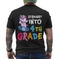 4Th Grade Unicorn Back To School First Day Of School Men's Crewneck Short Sleeve Back Print T-shirt