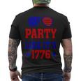 4Th Of July Party Like Its 1776 Sunglass Men's Crewneck Short Sleeve Back Print T-shirt