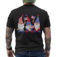 4Th Of July Patriotic Gnomes Funny American Usa Gift Men's Crewneck Short Sleeve Back Print T-shirt