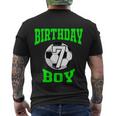 7Th Birthday Boy Shirt Soccer Shirt 7 Years Old Kid Men's Crewneck Short Sleeve Back Print T-shirt